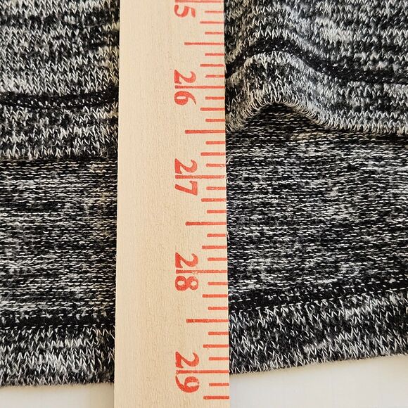 Max Edition Tunic Top Womens Medium Gray Varigated Handkerchief Hem - Picture 5 of 6